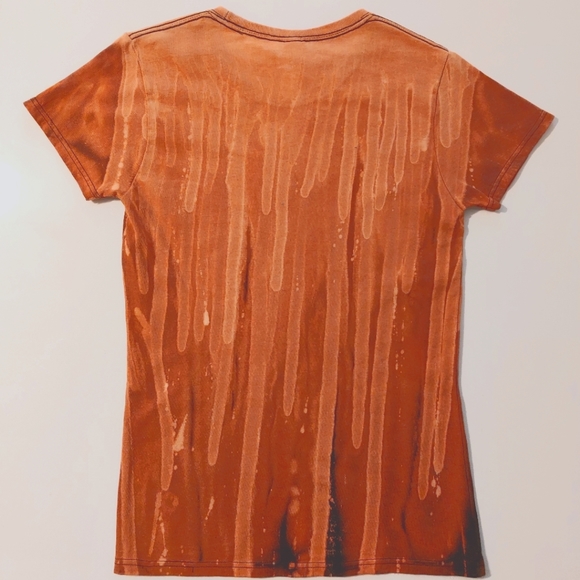 Drip dye bleach dye reverse dye tee - Picture 2 of 3